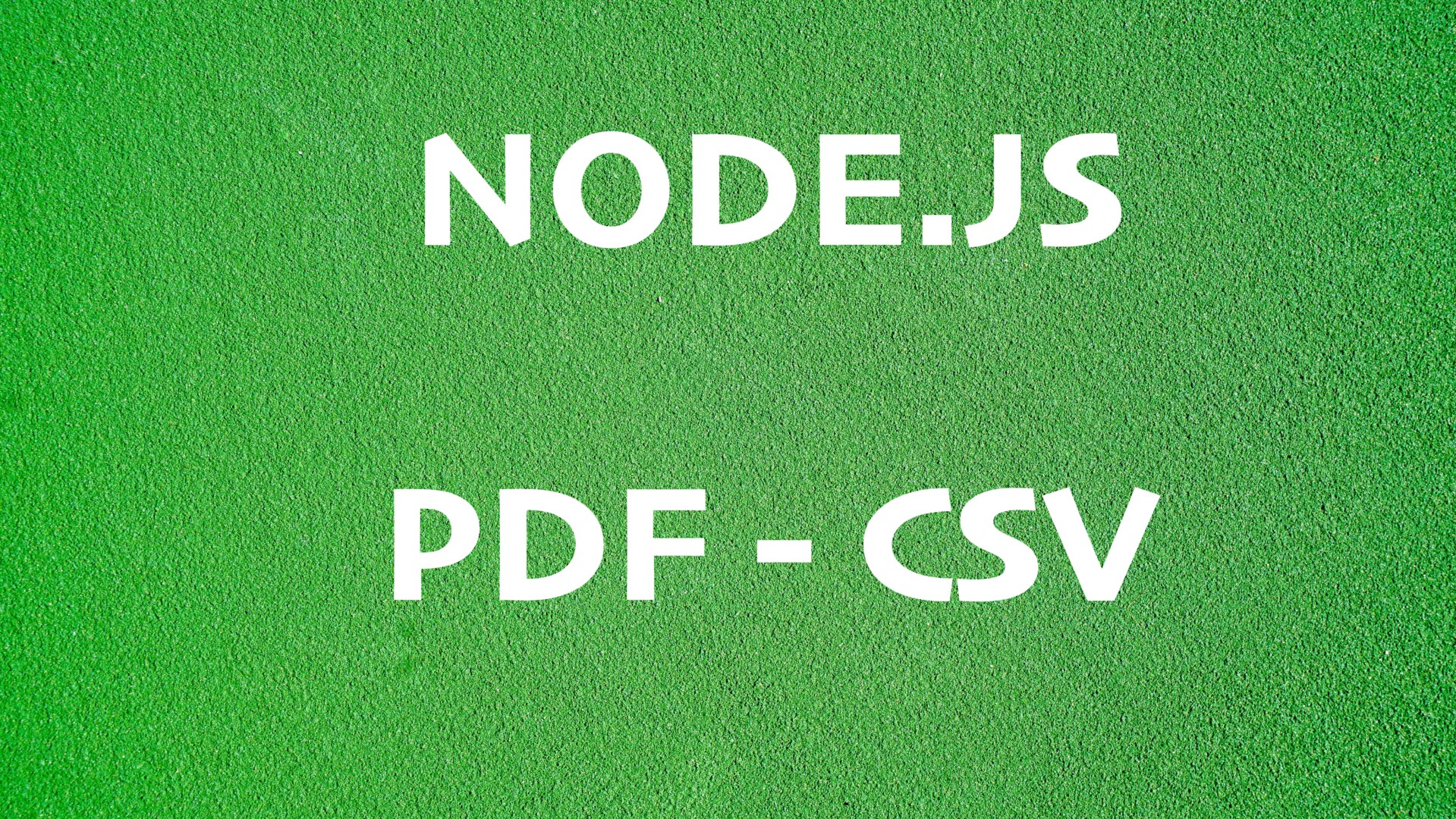 Node.js: Reading content from PDF and CSV files - Kindacode