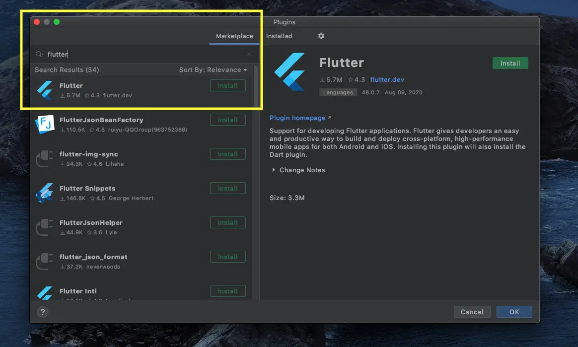 Install Flutter and Dart plugins in Android Studio - Kindacode