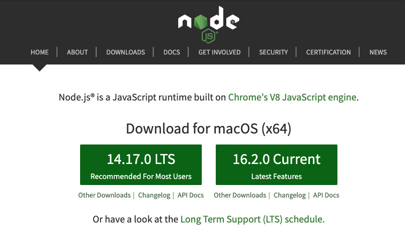 Download Node Js Mac
