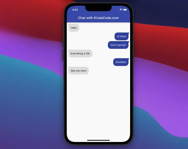 Flutter: Making Beautiful Chat Bubbles (2 Approaches) - Kindacode
