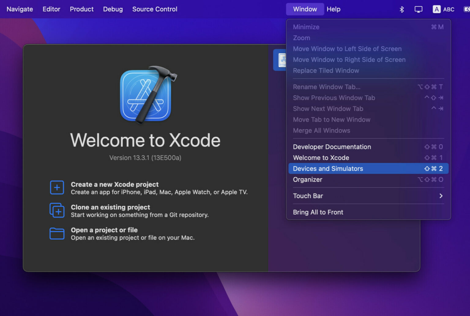 how to delete project xcode